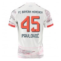 Bayern Munich Aleksandar Pavlovic #45 Fußballbekleidung Auswärtstrikot 2025-26 Kurzarm